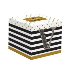 Tasse En Cadeau|Petit Dejeuner>Easy Life Gobelet à café en porcelaine 100 ml dans une boîte A LETTER FOR YOU «V»