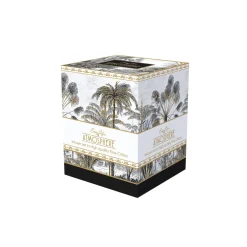 Coffret Cadeau|Moderne>Easy Life Mug et sous-verre en porcelaine fine china avec infuseur, 350 ml RETRO JUNGLE