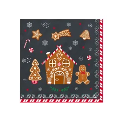 Noël|Services De Table En Porcelaine​>Easy Life Paquet de 20 serviettes GINGERBREAD