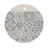 Cuisine>Easy Life Planche à découper en porcelaine Ø22 cm Casa Decor GREY