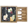 Quotidienne|Cuisine>Easy Life Planche à fromage en bambou avec plateau en verre et couteaux WORLD OF CHEESE
