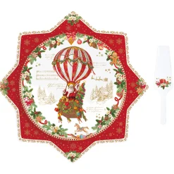 Noël|Services De Table En Porcelaine>Easy Life Plat à gâteau avec pelle CHRISTMAS MEMORIES