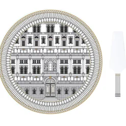 Ethnique|Services De Table En Porcelaine>Easy Life Plat à gâteau avec une pelle PALAZZO