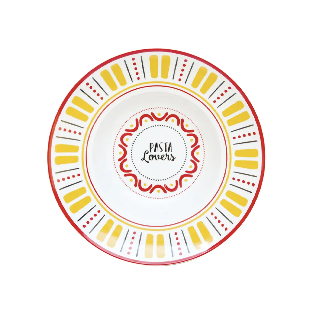 Services De Table En Porcelaine|Pizza & Pasta Lovers>Easy Life Plat à pâtes en porcelaine PASTA & PIZZA LOVERS