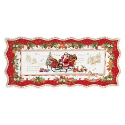 Noël|Christmas Memories>Easy Life Plateau de service en porcelaine de 40×18 cm CHRISTMAS MEMORIES