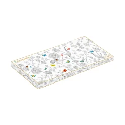 Nature|Services De Table En Porcelaine​>Easy Life Plateau de service rectangulaireFLEURS ET PAPILLONS
