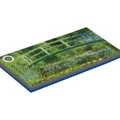Masterpiece|Services De Table En Porcelaine​>Easy Life Plateau en verre de qualité supérieure, dimensions 36×17 cm WATER LILIES AND THE JAPANESE BRIDGE