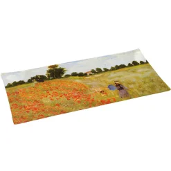 Masterpiece|Services De Table En Porcelaine>Easy Life Plateau en verre de qualité supérieure, dimensions 36×17 cm COQULICOTS,LA PROMENADE (POPPIES)