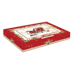 Noël|Services De Table En Porcelaine​>Easy Life Plateau ovale en porcelaine de 25×17 cm CHRISTMAS MEMORIES