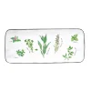 Quotidienne|Services De Table En Porcelaine​>Easy Life Plateau rectangulaire de service en porcelaine, dimensions 36×15,5 cm HERBARIUM