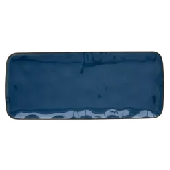Moderne|Interiors>Easy Life Plateau rectangulaire en porcelaine de 36×16 cm INTERIORS BLUE