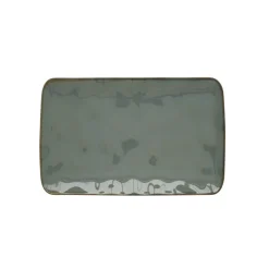 Moderne|Services De Table En Porcelaine​>Easy Life Plateau rectangulaire en porcelaine de 20×13 cm INTERIORS CELADON