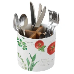 Cuisine|Home & Kitchen>Easy Life Pot à couverts en porcelaine HOME & KITCHEN
