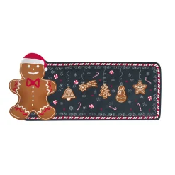 Noël|Services De Table En Porcelaine​>Easy Life Service de plateau forme GINGERBREAD