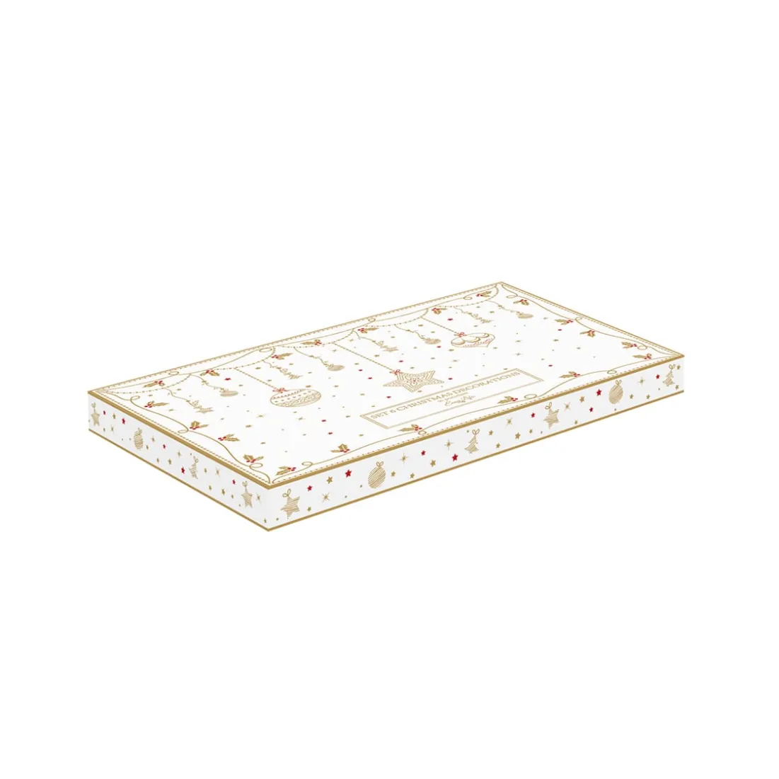 Noël|Christmas Lights>Easy Life Set de 6 décorations en porcelaine pour sapin de Noël CHRISTMAS LIGHTs