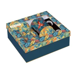 Coffret Cadeau|Petit Dejeuner>Easy Life Set de 4 mugs en porcelaine de 300 mlEQUATORIAL