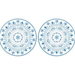 Ethnique|Cuisine>Easy Life Set de 2 sets de table bleus EXOTIC VIBES