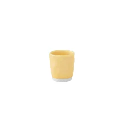 Moderne|Petit Dejeuner>Easy Life Set de 6 tasses à café de 120 ml avec soucoupes en porcelaine INTERIORS YELLOW