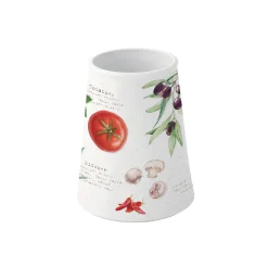 Cuisine|Home & Kitchen>Easy Life Set de 5 ustensiles de cuisine en bambou avec support en porcelaine HOME & KITCHEN