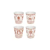Ethnique|Petit Dejeuner>Easy Life Set de 4 verres à café EXOTIC VIBES