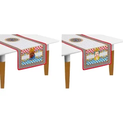 Ethnique|Services De Table En Porcelaine​>Easy Life Set De Deux Chemins De Table 140X45 cmSICILY