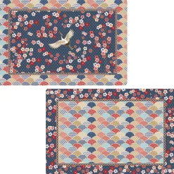 Coffret Cadeau|Services De Table En Porcelaine​>Easy Life Set de table réversible imprimé recto/verso, 45×30 cm OKINAWA