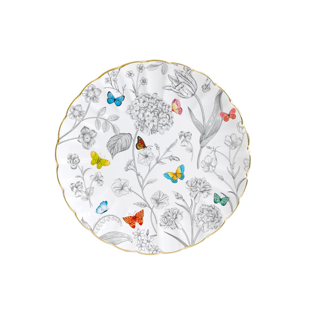 Nature|Services De Table En Porcelaine>Easy Life Set de vaisselle 18 pcs FLEURS ET PAPILLONS