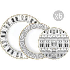 Ethnique|Services De Table En Porcelaine​>Easy Life Set de vaisselle 18 pièces PALAZZO