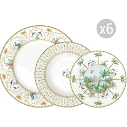 Ethnique|Services De Table En Porcelaine​>Easy Life Set de vaisselle 18 pièces PARADIS SAUVAGE