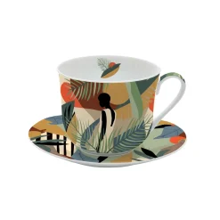 Coffret Cadeau|Petit Dejeuner>Easy Life Tasse à petit-déjeuner avec soucoupe KILIMANJARO