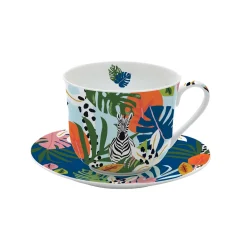 Coffret Cadeau|Petit Dejeuner>Easy Life Tasse à petit-déjeuner avec une capacité de 400 ml TROPICAL VIBES