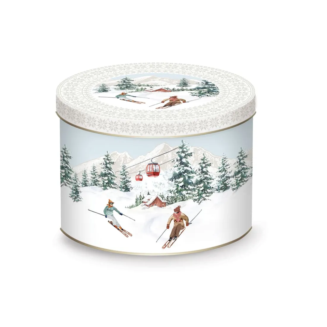 Noël|Petit Dejeuner>Easy Life Tasse avec boîte en métal CHALET