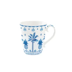 Ethnique|Petit Dejeuner>Easy Life Tasse bleue EXOTIC VIBES