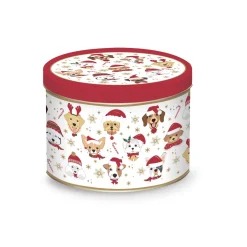 Noël|Petit Dejeuner>Easy Life Tasse dans une boîte métallique CHRISTMAS FRIENDS Dogs