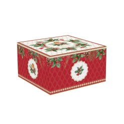 Noël|Petit Dejeuner>Easy Life Tasse de petit déjeuner avec soucoupe CHRISTMAS BERRIES