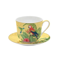 Petit Dejeuner|Exotic Paradise>Easy Life Tasse de petit déjeuner avec assiette EXOTIC PARADISE