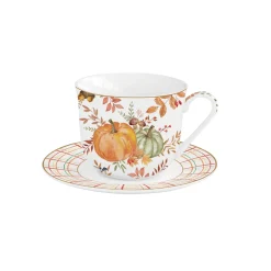 Petit Dejeuner|Harvest>Easy Life Tasse de petit déjeuner avec assiette 400 ml HARVEST