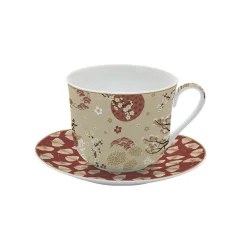 Coffret Cadeau|Petit Dejeuner>Easy Life Tasse de petit-déjeuner avec assiette KIMONO