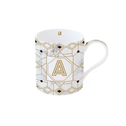 Tasse En Cadeau|Petit Dejeuner>Easy Life Tasse en porcelaine de 350 ml MONOGRAM A