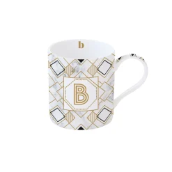 Tasse En Cadeau|Petit Dejeuner>Easy Life Tasse en porcelaine de 350 ml MONOGRAM B