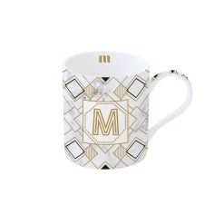 Tasse En Cadeau|Petit Dejeuner>Easy Life Tasse en porcelaine de 350 ml MONOGRAM M