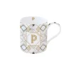 Tasse En Cadeau|Petit Dejeuner>Easy Life Tasse en porcelaine de 350 ml MONOGRAM P