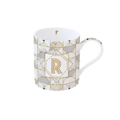 Tasse En Cadeau|Petit Dejeuner>Easy Life Tasse en porcelaine de 350 ml MONOGRAM R