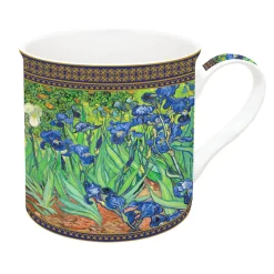 Masterpiece|Petit Dejeuner>Easy Life Tasse individuelle en porcelaine de 300 ml dans une boîte cadeau IRISES
