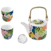 Coffret Cadeau|Petit Dejeuner>Easy Life Théière de 600 ml avec 2 tasses TROPICAL VIBES
