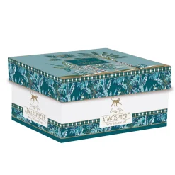 Coffret Cadeau|Petit Dejeuner>Easy Life Théière de 600 ml avec 2 tasses en porcelaine Atmosphere Jungl